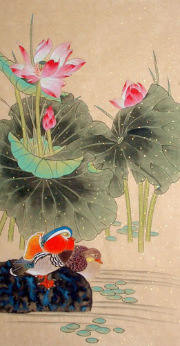 Mandarin Duck,50cm x 100cm(19〃 x 39〃),2429006-z