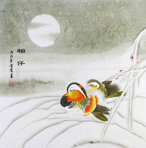Mandarin Duck,68cm x 68cm(27〃 x 27〃),2547052-z
