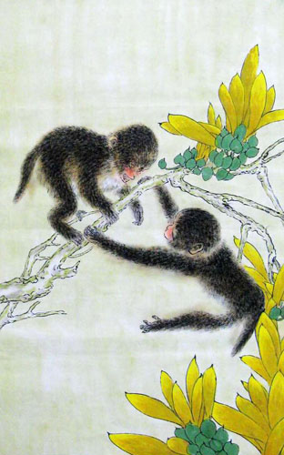 Monkey,69cm x 46cm(27〃 x 18〃),4449030-z