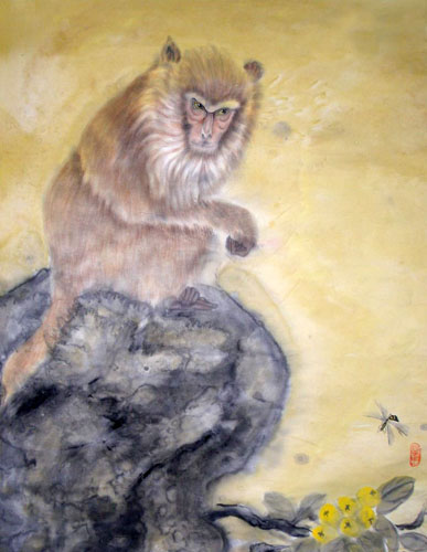 Monkey,50cm x 70cm(19〃 x 27〃),4495001-z