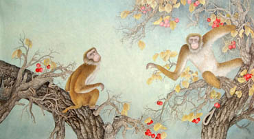 Chinese Monkey Painting,96cm x 170cm,4497001-x