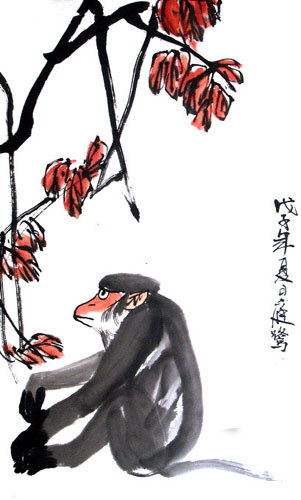 Monkey,50cm x 90cm(19〃 x 35〃),4499001-z