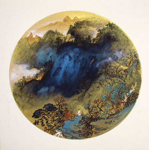 Mountain and Water,38cm x 38cm(15〃 x 15〃),1002007-z
