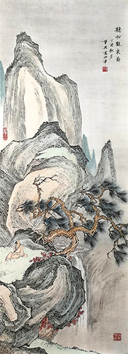 Mountain and Water,34cm x 96cm(13〃 x 38〃),1126028-z