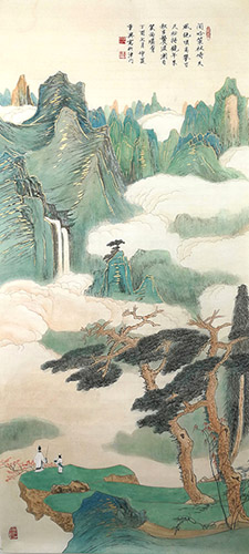 Mountain and Water,55cm x 120cm(22〃 x 47〃),1126029-z