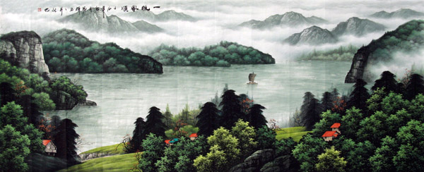 Mountain and Water,96cm x 240cm(38〃 x 94〃),1135046-z