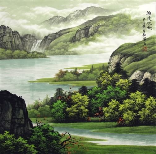 Mountain and Water,66cm x 66cm(26〃 x 26〃),1135082-z