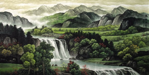 Mountain and Water,120cm x 240cm(47〃 x 94〃),1135100-z