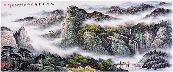 Mountain and Water,70cm x 180cm(27〃 x 70〃),zyg11115004-z