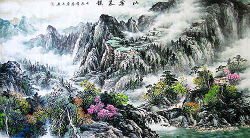 Mountains,97cm x 180cm(38〃 x 70〃),1061057-z