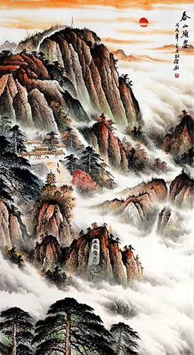 Mountains,97cm x 180cm(38〃 x 70〃),lyj11148001-z