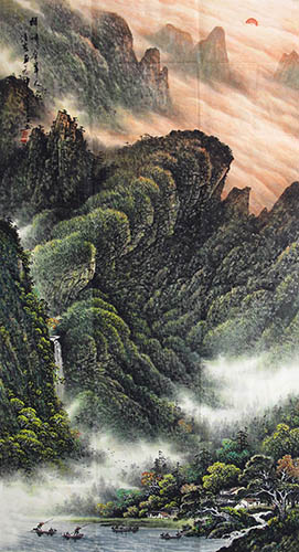 Mountains,96cm x 180cm(38〃 x 71〃),lzj11146004-z