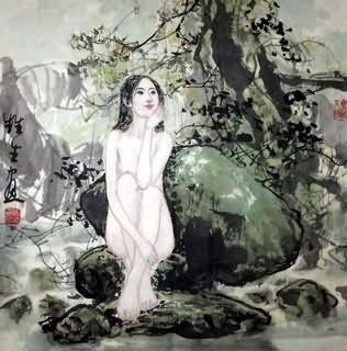 Chinese Nude Girl Painting,50cm x 50cm,3798021-x