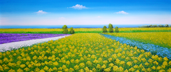 Landscape Oil Painting,50cm x 120cm(20〃 x 48〃),6158020-z