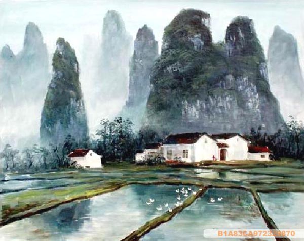 Landscape Oil Painting,60cm x 90cm(23〃 x 35〃),6163016-z