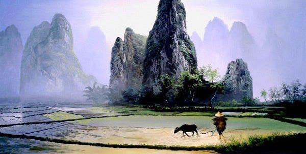 Landscape Oil Painting,60cm x 120cm(24〃 x 48〃),6165001-z