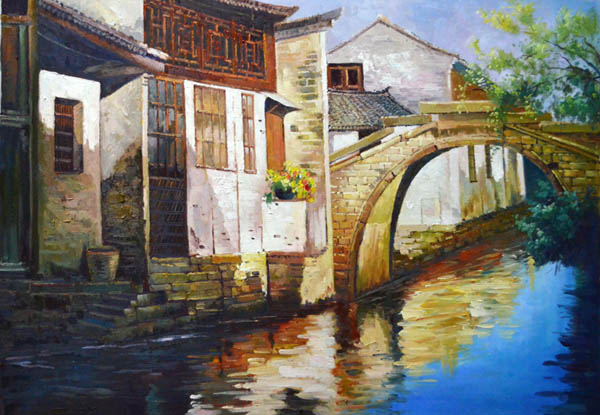 Landscape Oil Painting,60cm x 90cm(23〃 x 35〃),6165022-z