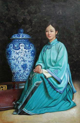 Portrait Oil Painting,60cm x 90cm(23〃 x 35〃),6361004-z