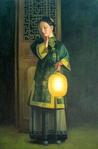 Portrait Oil Painting,60cm x 90cm(23〃 x 35〃),6368012-z
