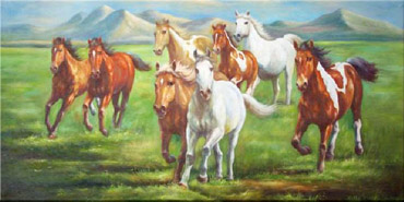 Animal Oil Painting,90cm x 180cm,6472003-x
