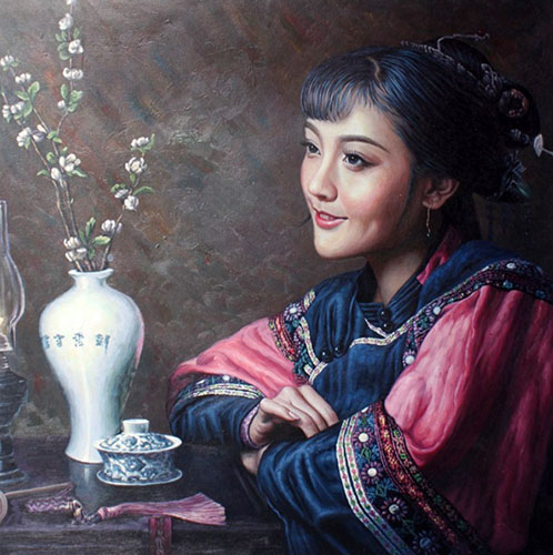 Portrait Oil Painting,76cm x 76cm(30〃 x 30〃),lbs6381005-z