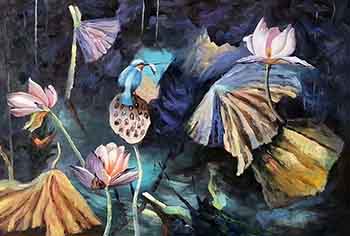 Floral Oil Painting,60cm x 90cm,lys6282013-x