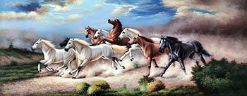 Animal Oil Painting,70cm x 180cm,lys6482001-x