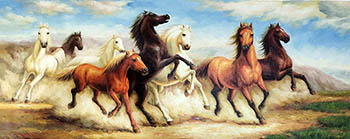 Animal Oil Painting,70cm x 180cm,lys6482003-x