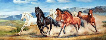 Animal Oil Painting,70cm x 180cm,lys6482005-x