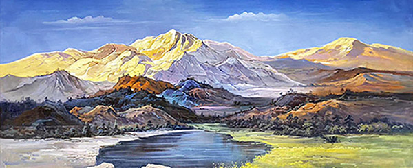 Landscape Oil Painting,120cm x 240cm(47〃 x 94〃),lzx6174008-z
