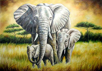 Animal Oil Painting,50cm x 90cm,wyh6485001-x
