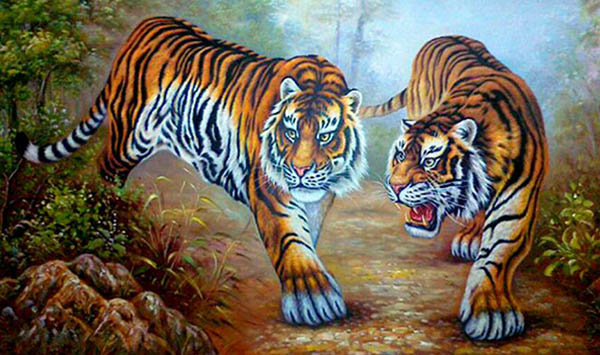 Animal Oil Painting,60cm x 90cm(23〃 x 35〃),wyh6485012-z