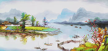 Landscape Oil Painting,60cm x 120cm,6165003-x