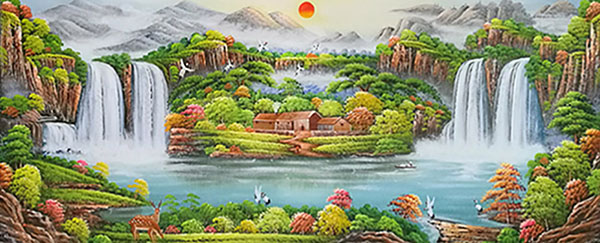 Landscape Oil Painting,80cm x 110cm(31〃 x 43〃),xb6170003-z