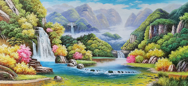 Landscape Oil Painting,70cm x 100cm(27〃 x 39〃),xb6170009-z