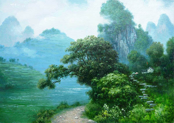 Landscape Oil Painting,35cm x 45cm(13〃 x 17〃),ymh6177009-z