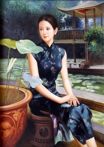 Portrait Oil Painting,40cm x 60cm(16〃 x 23〃),zmh6373005-z