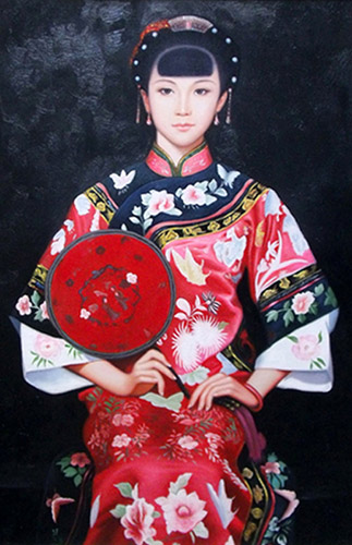 Portrait Oil Painting,40cm x 60cm(16〃 x 23〃),zmh6373009-z