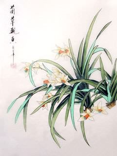 Chinese Orchid Painting,55cm x 40cm,2336048-x