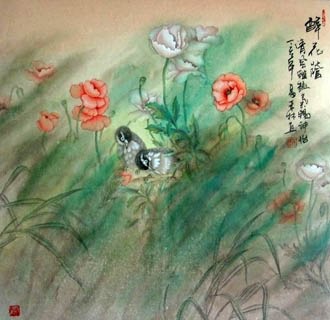 Chinese Other Flowers Painting,66cm x 66cm,2319045-x