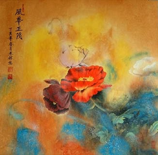 Chinese Other Flowers Painting,66cm x 66cm,2319077-x
