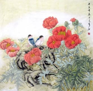 Chinese Other Flowers Painting,66cm x 66cm,2601007-x