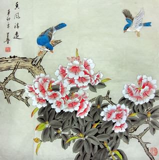 Chinese Other Flowers Painting,69cm x 69cm,2617022-x