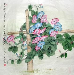 Chinese Other Flowers Painting,69cm x 69cm,2617025-x