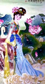 Chinese Other Mythological Characters Painting,30cm x 62cm,3367006-x