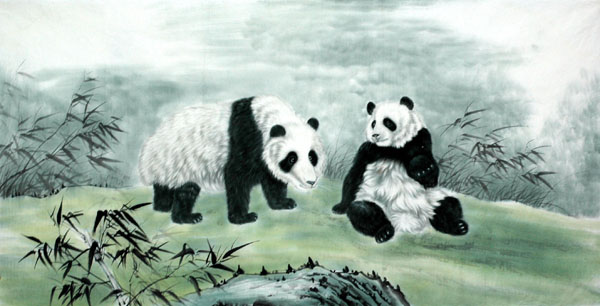 Panda,66cm x 136cm(26〃 x 53〃),4680015-z