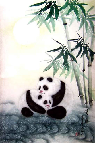 Panda,43cm x 65cm(17〃 x 26〃),4731009-z