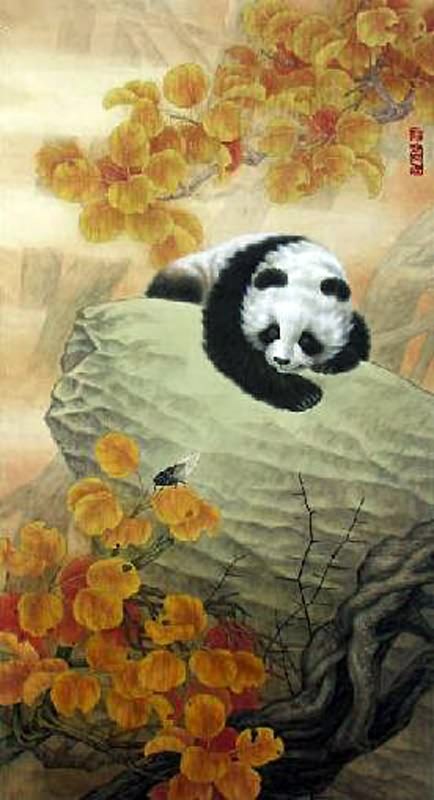 Chinese Panda Painting 0 4734079, 55cm x 100cm(22ã€ƒ x 39ã€ƒ)