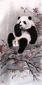 Chinese Panda Painting,50cm x 100cm,zyt41227003-x