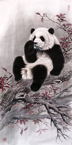 Panda,50cm x 100cm(19〃 x 39〃),zyt41227003-z